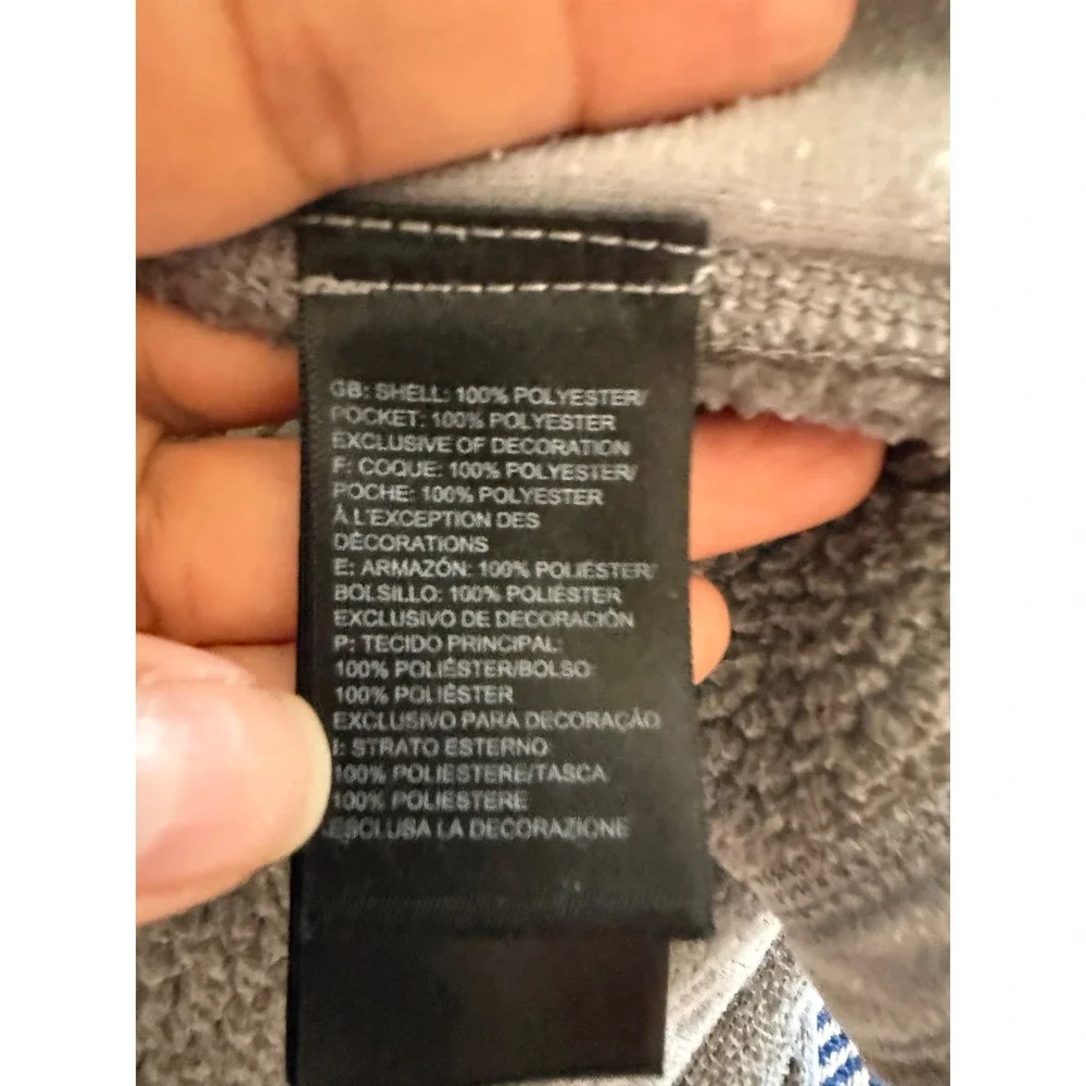 The North Face Mens Gordon Lyons Full Zip Fleece Vest Heather Grey Large